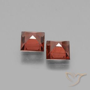 Pedras preciosas de rodolita granada Vermelho escuro natural de 1.39 ct, Quadrado, VS