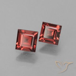 Pedras preciosas de rodolita granada Vermelho escuro natural de 1.49 ct, Quadrado, VS