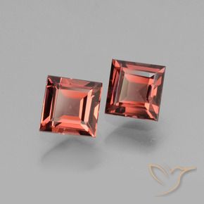 Pedras preciosas de rodolita granada Vermelho escarlate natural de 1.52 ct, Quadrado, VS