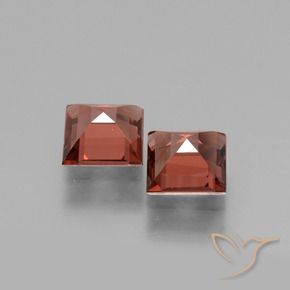 Pedras preciosas de rodolita granada Vermelho escarlate natural de 1.52 ct, Quadrado, VS