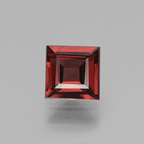 Granada rodolita rosa natural 0,87ct, quadrado, VS
