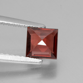 Granada rodolita rosa natural 0,87ct, quadrado, VS