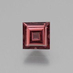 Granada rodolita rosa natural 0,88ct, quadrado, VS