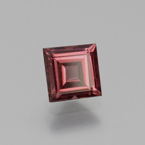 Granada rodolita rosa natural 0,88ct, quadrado, VS