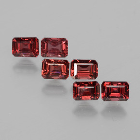 Pedras preciosas de Rodolita Granada rosa rosa natural de 2.42 ct, Corte Esmeralda, VS