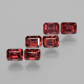 Pedras preciosas de Rodolita Granada rosa rosa natural de 2.42 ct, Corte Esmeralda, VS