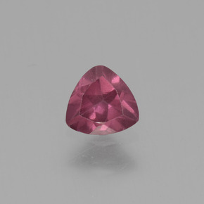 Granada rodolita rosa natural 0,42ct, trillion, VS