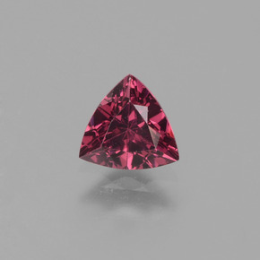 Granada rodolita rosa natural 0,56ct, trillion, VS