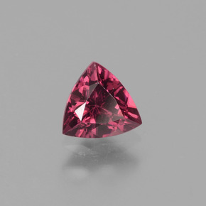 Granada rodolita rosa natural 0,56ct, trillion, VS