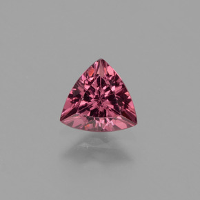 Granada rodolita rosa natural 0,51ct, trillion, VVS-VS