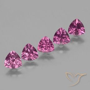 Pedras preciosas de rodolita granada roxo médio natural de 2.59 ct, Trilhão, VS