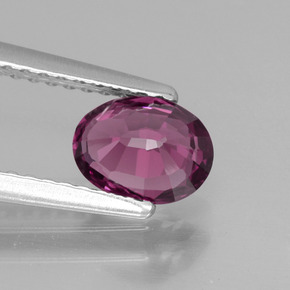 Rodolita Granada rosa rosa Natural 1.00ct, Corte Oval, VVS-VS