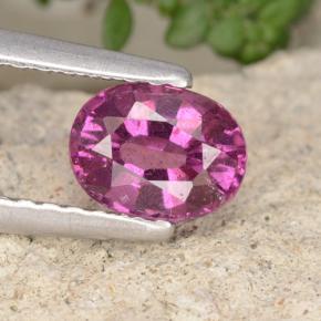 Rodolita Granada rosa rosa Natural 0.88ct, Corte Oval, VS