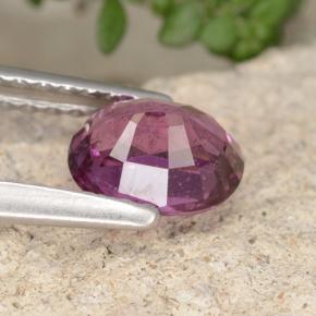 Rodolita Granada rosa rosa Natural 0.88ct, Corte Oval, VS
