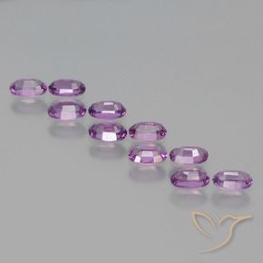 Pedras preciosas de rodolita granada Roxo médio-escuro natural de 2.67 ct, oval, VS