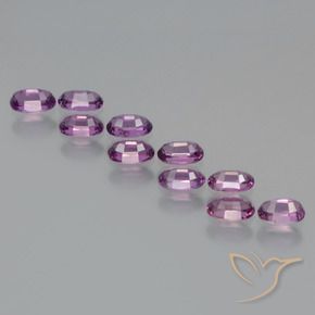 Pedras preciosas de rodolita granada Roxo rosado natural de 2.94 ct, oval, VS
