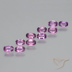 Pedras preciosas de rodolita granada Roxo Intenso natural de 2.55 ct, oval, VS