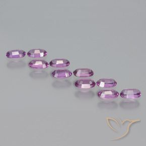Pedras preciosas de rodolita granada Roxo Intenso natural de 2.55 ct, oval, VS