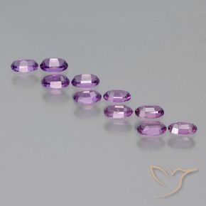 Pedras preciosas de rodolita granada Violeta Roxo natural de 2.73 ct, oval, VS