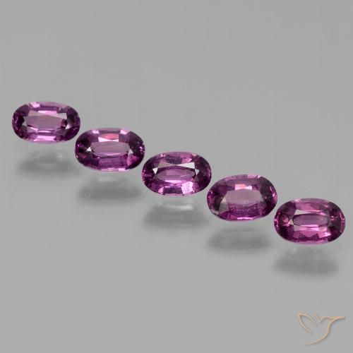 2.15ctw Natural Roxo profundo rodolita granada, oval, VS