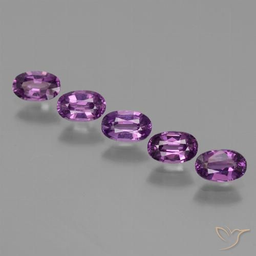 2.09ctw Natural Roxo profundo rodolita granada, oval, VS