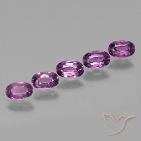 Pedras preciosas de rodolita granada roxo médio natural de 2.01 ct, oval, VS
