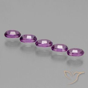 Pedras preciosas de rodolita granada roxo médio natural de 2.01 ct, oval, VS