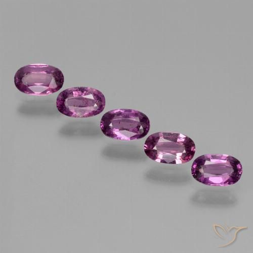 1.92ctw Natural roxo médio rodolita granada, oval, VS