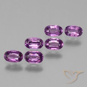 Pedras preciosas de rodolita granada Roxo rosado natural de 2.51 ct, oval, VS