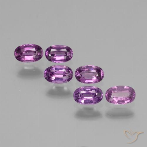 2.42ctw Natural roxo médio rodolita granada, oval, VS