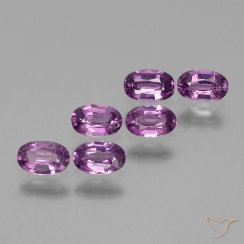 2.21ctw Natural Luz roxa rodolita granada, oval, VS