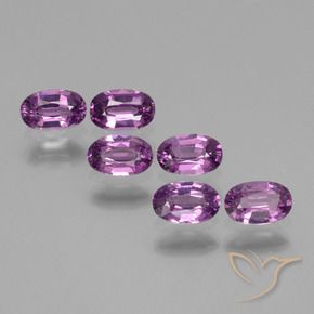 Pedras preciosas de rodolita granada Luz roxa natural de 2.21 ct, oval, VS