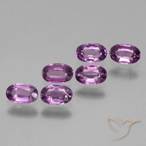 Pedras preciosas de rodolita granada roxo médio natural de 2.32 ct, oval, VS
