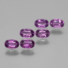 Pedras preciosas de granada rodolita rosa natural de 2,53 ct, corte oval, VS