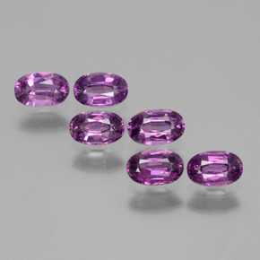 Pedras preciosas de granada rodolita rosa natural de 2,53 ct, corte oval, VS