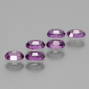 Pedras preciosas de granada rodolita rosa natural de 2,53 ct, corte oval, VS