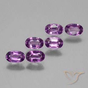 Pedras preciosas de rodolita granada Roxo rosado natural de 2.30 ct, oval, VS