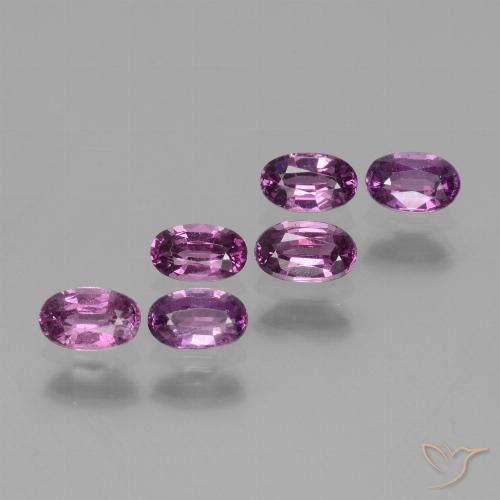 1.97ctw Natural Malva Roxo Escuro rodolita granada, oval, VS