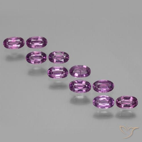 2.66ctw Natural Roxo profundo rodolita granada, oval, VS