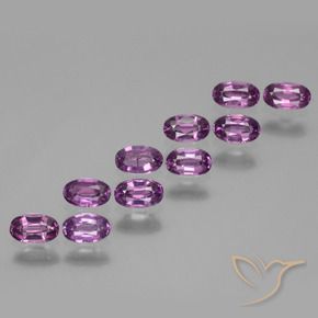 Pedras preciosas de rodolita granada Roxo profundo natural de 2.66 ct, oval, VS