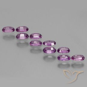 Pedras preciosas de rodolita granada Roxo profundo natural de 2.66 ct, oval, VS