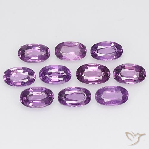 2.79ctw Natural Roxo profundo rodolita granada, oval, VS