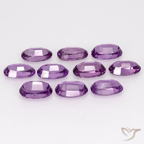 Pedras preciosas de rodolita granada Roxo profundo natural de 2.79 ct, oval, VS