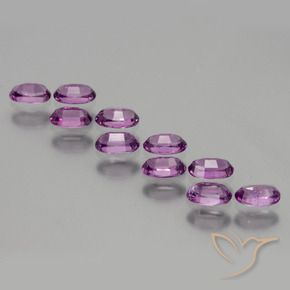 Pedras preciosas de rodolita granada Roxo rosado natural de 2.81 ct, oval, VS