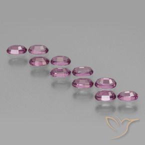 Pedras preciosas de rodolita granada Roxo profundo natural de 3.24 ct, oval, VS