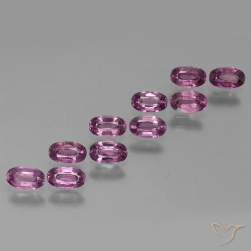 3.34ctw Natural Roxo profundo rodolita granada, oval, VS