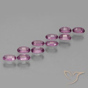 Pedras preciosas de rodolita granada Roxo profundo natural de 3.34 ct, oval, VS