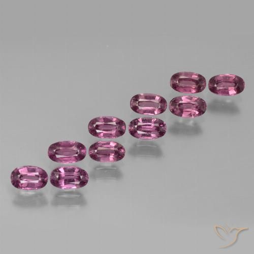3.60ctw Natural Roxo profundo rodolita granada, oval, VS