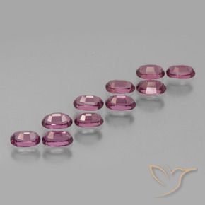 Pedras preciosas de rodolita granada Roxo profundo natural de 3.60 ct, oval, VS