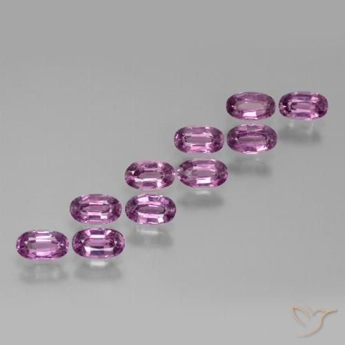 3.16ctw Natural roxo médio rodolita granada, oval, VS